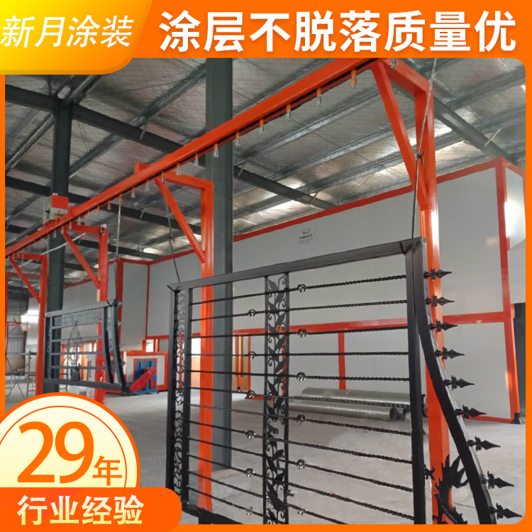 高速護欄自動噴塑設備視頻