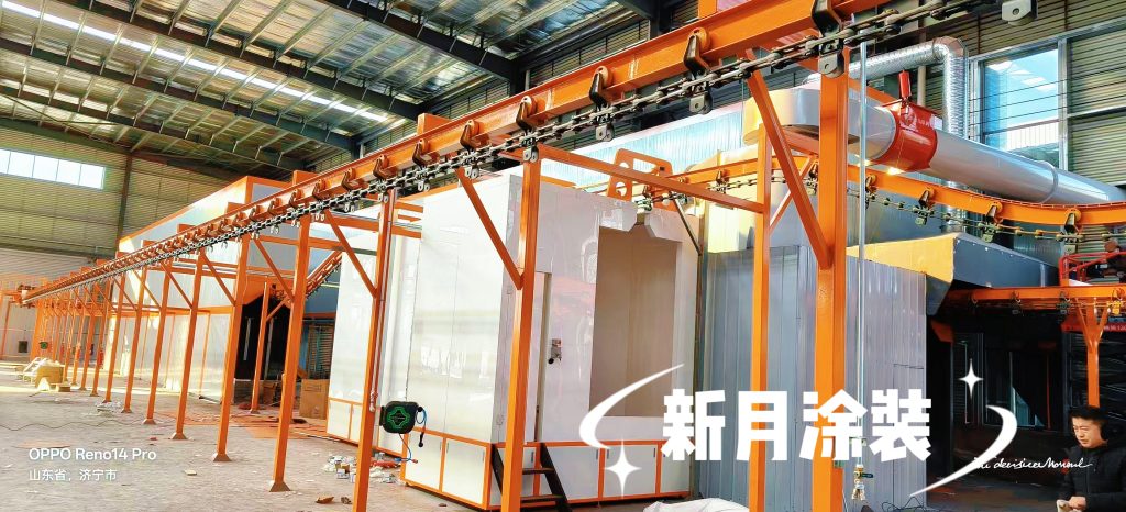新月涂裝暨山東重工機械全自動噴塑線調(diào)試啟動,實力詮釋中國智造 新月涂裝暨山東重工機械全自動噴塑線調(diào)試啟動,實力詮釋中國智造