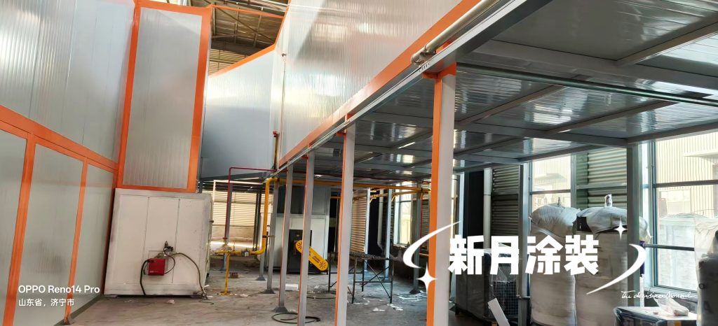 新月涂裝暨山東重工機械全自動噴塑線調(diào)試啟動,實力詮釋中國智造 新月涂裝暨山東重工機械全自動噴塑線調(diào)試啟動,實力詮釋中國智造